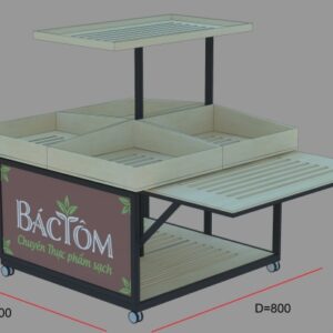 kệ trưng bày hoa quả di động