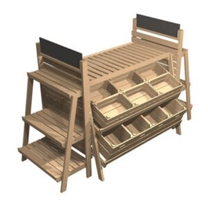 kệ trưng bày trái cây, hoa quả